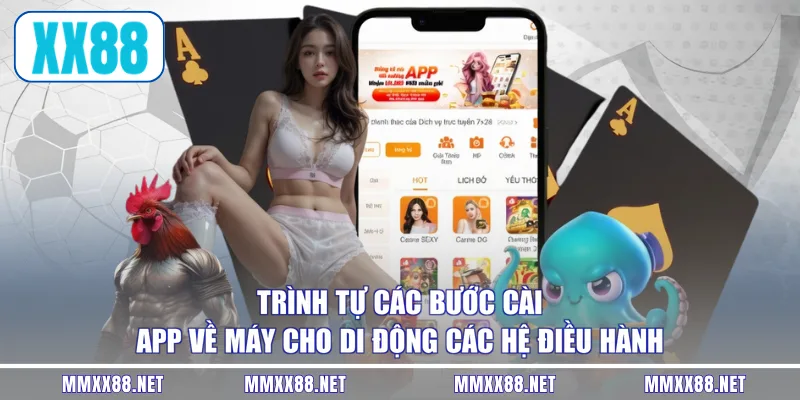 Trình tự các bước cài app về máy cho di động các hệ điều hành